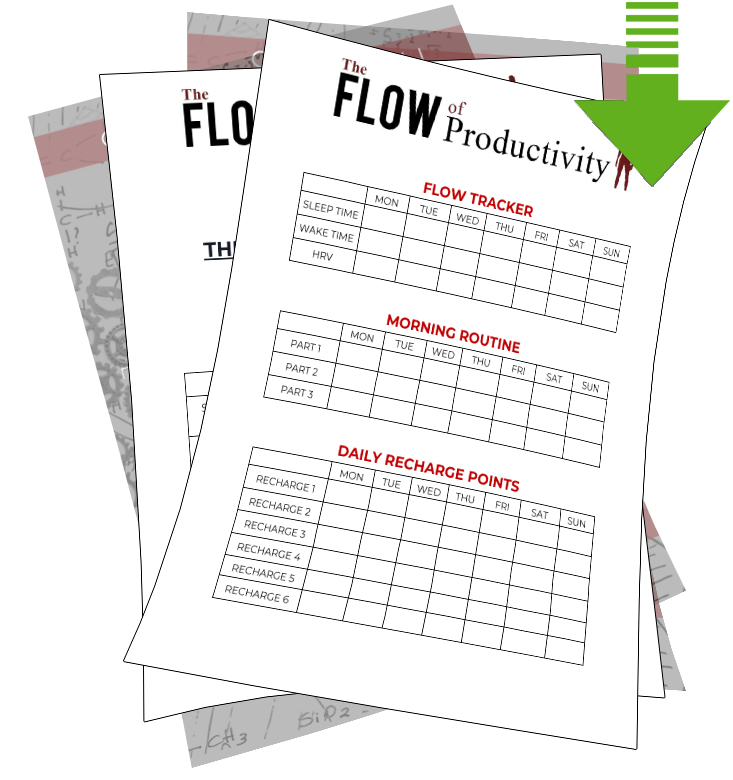 the flow of productivity training charts-arrow