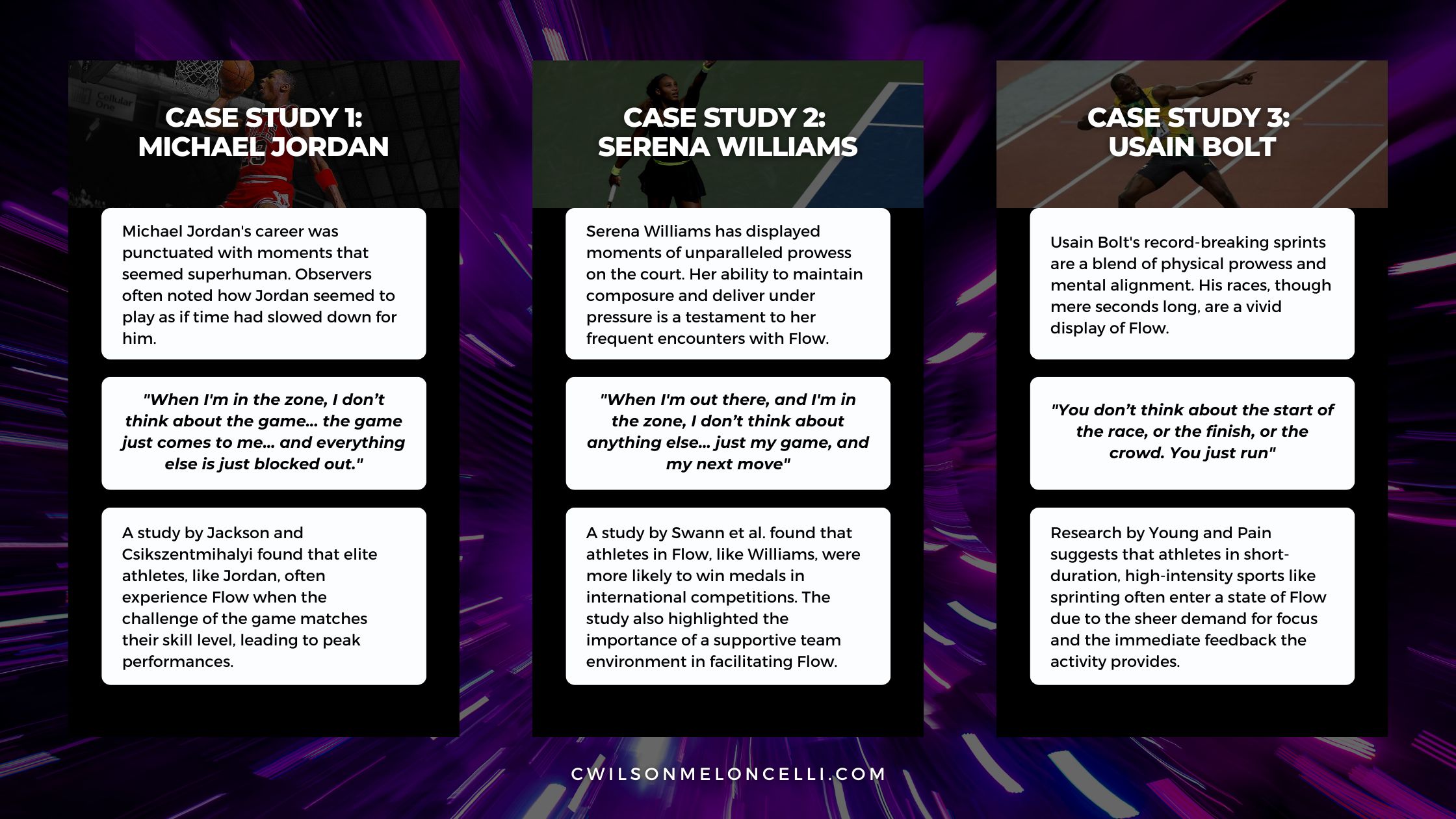 Case Studies of Elite Athletes Flow State in Sports